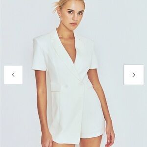 SHORT SLEEVE BLAZER ROMPER